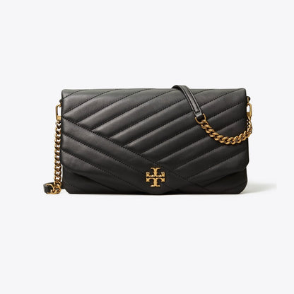 Tory Burch Kira Chevron Clutch Black