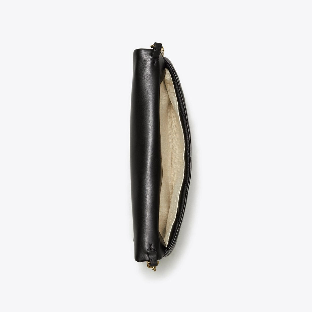 Tory Burch Kira Chevron Clutch Black