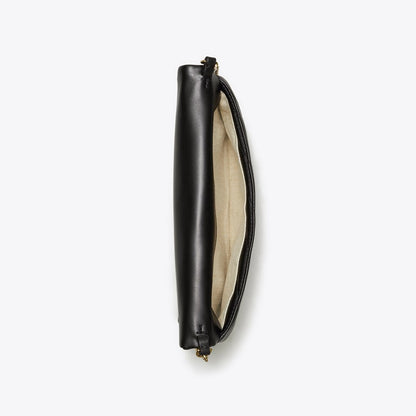 Tory Burch Kira Chevron Clutch Black