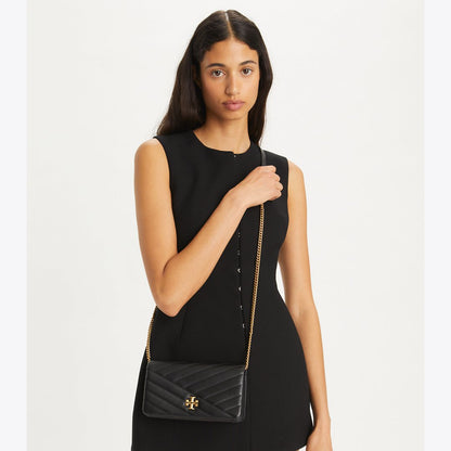 Tory Burch Kira Chevron Crossbody Black