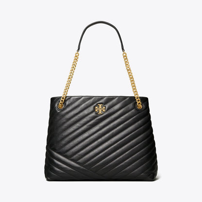 Tory Burch Kira Chevron Tote Black
