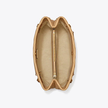 Tory Burch Kira Chevron Tote Desert Dune