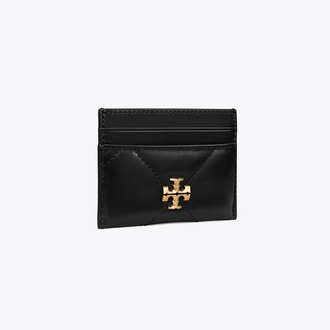 Tory Burch Kira Diamond Quilt Card Case Black