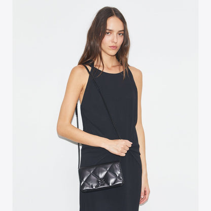 Tory Burch Kira Diamond Quilt Crossbody Black