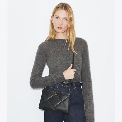 Tory Burch Kira Diamond Quilt Crossbody Bag Black