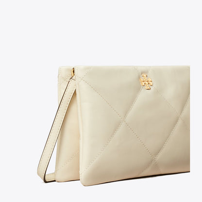 Tory Burch Kira Diamond Quilt Crossbody Bag Warm White