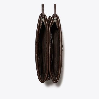 Tory Burch Kira Diamond Quilt Crossbody Bag Cocoa