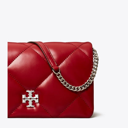 Tory Burch Kira Diamond Quilt Crossbody Red