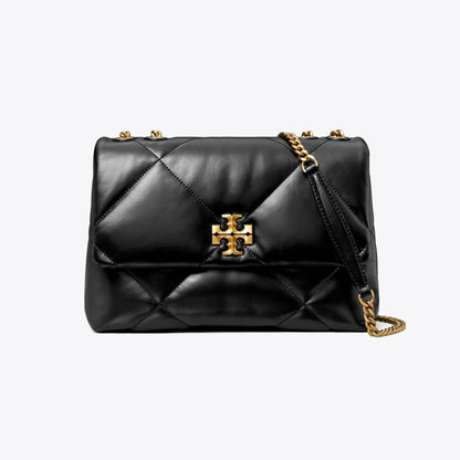 Tory Burch Kira Diamond Quilt Shoulder Bag Black