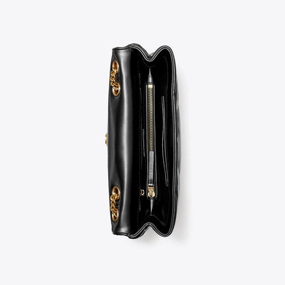 Tory Burch Kira Diamond Quilt Shoulder Bag Black