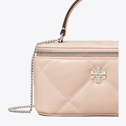 Tory Burch Kira Diamond Quilt Vanity Case Soft Pink