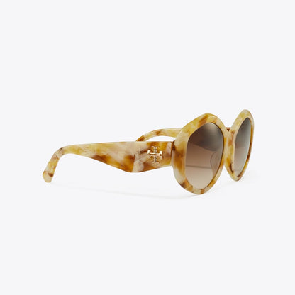 Tory Burch Kira Geometric Sunglasses HONEY TORTOISE/BROWN GRADIENT