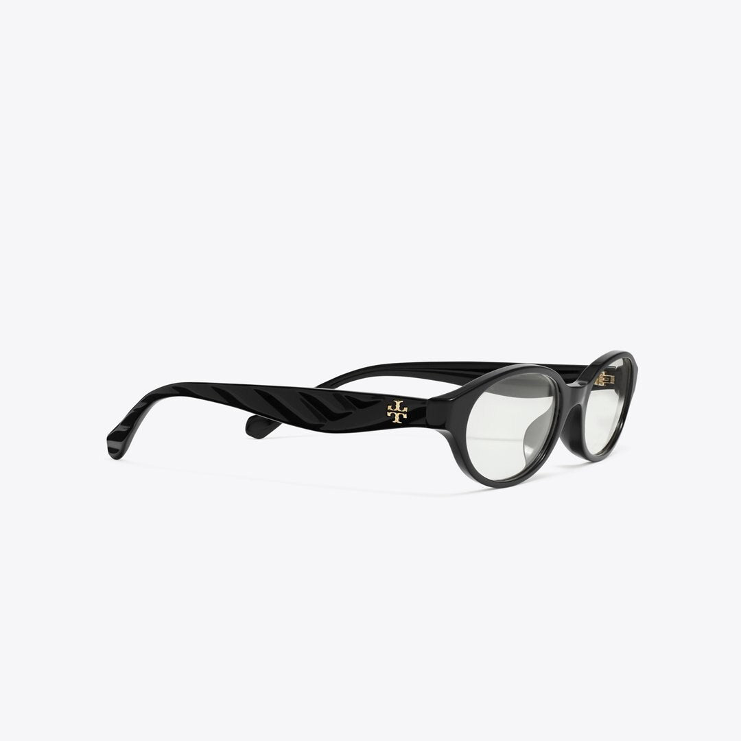 Tory Burch Kira Oval Eyeglasses BLACK