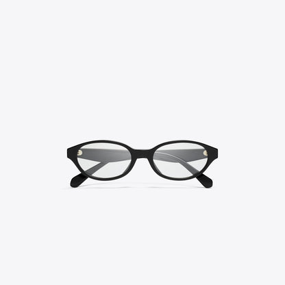 Tory Burch Kira Oval Eyeglasses BLACK