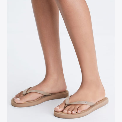 Tory Burch Kira Padded Flip-Flop MOUNTAIN GRAY / SILVER