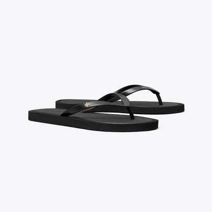 Tory Burch Kira Padded Flip-Flop PERFECT BLACK / GOLD