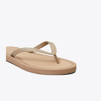 Tory Burch Kira Padded Flip-Flop MOUNTAIN GRAY / SILVER