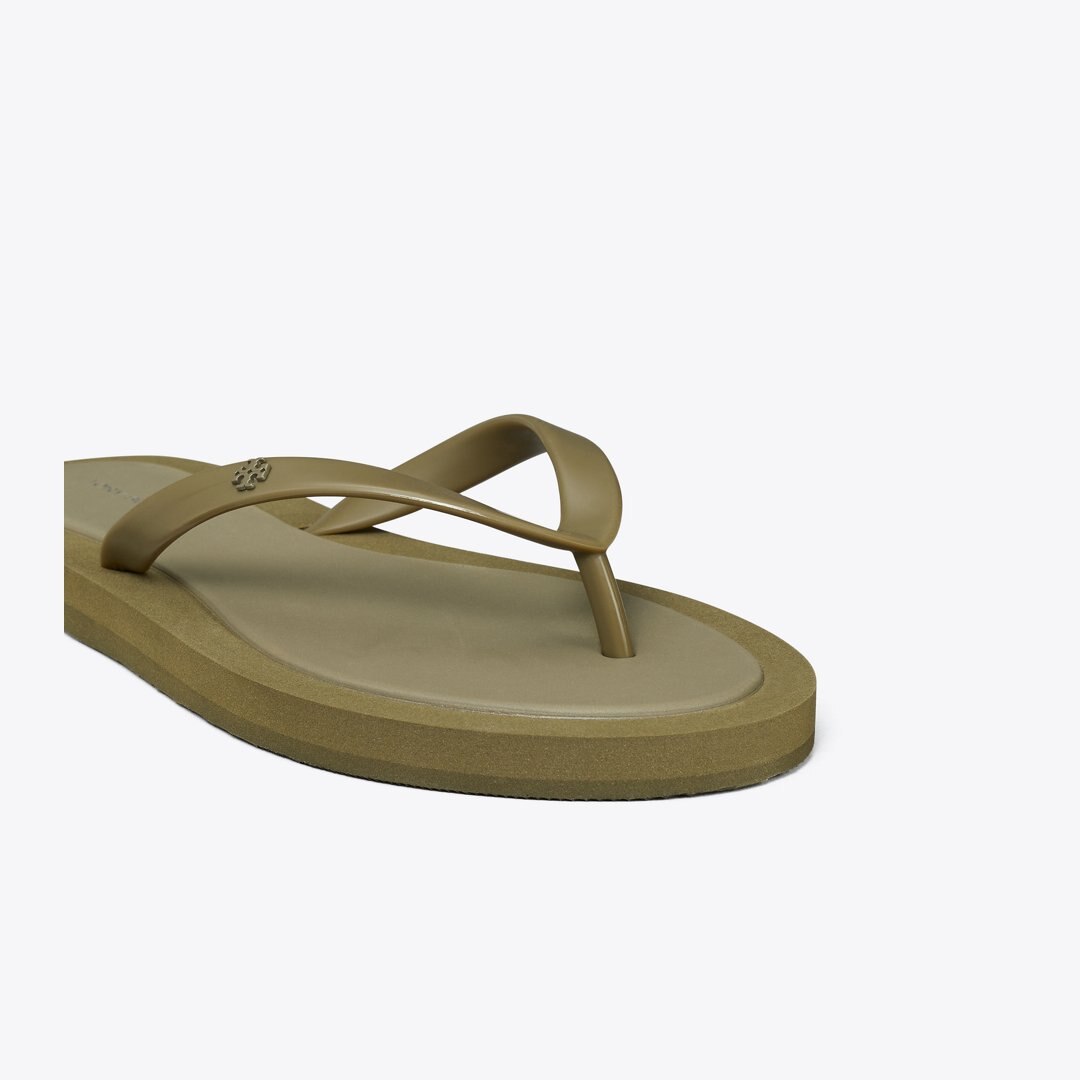 Tory Burch Kira Padded Flip-Flop WILD OLIVE / WILD OLIVE