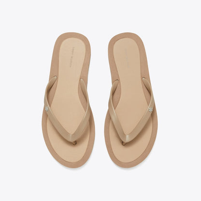 Tory Burch Kira Padded Flip-Flop MOUNTAIN GRAY / SILVER