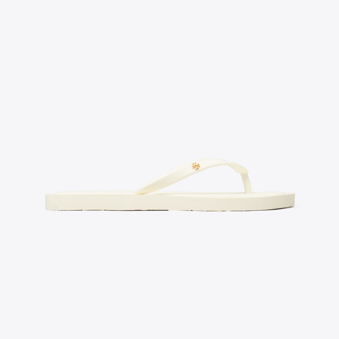 Tory Burch Kira Padded Flip-Flop NEW IVORY / GOLD