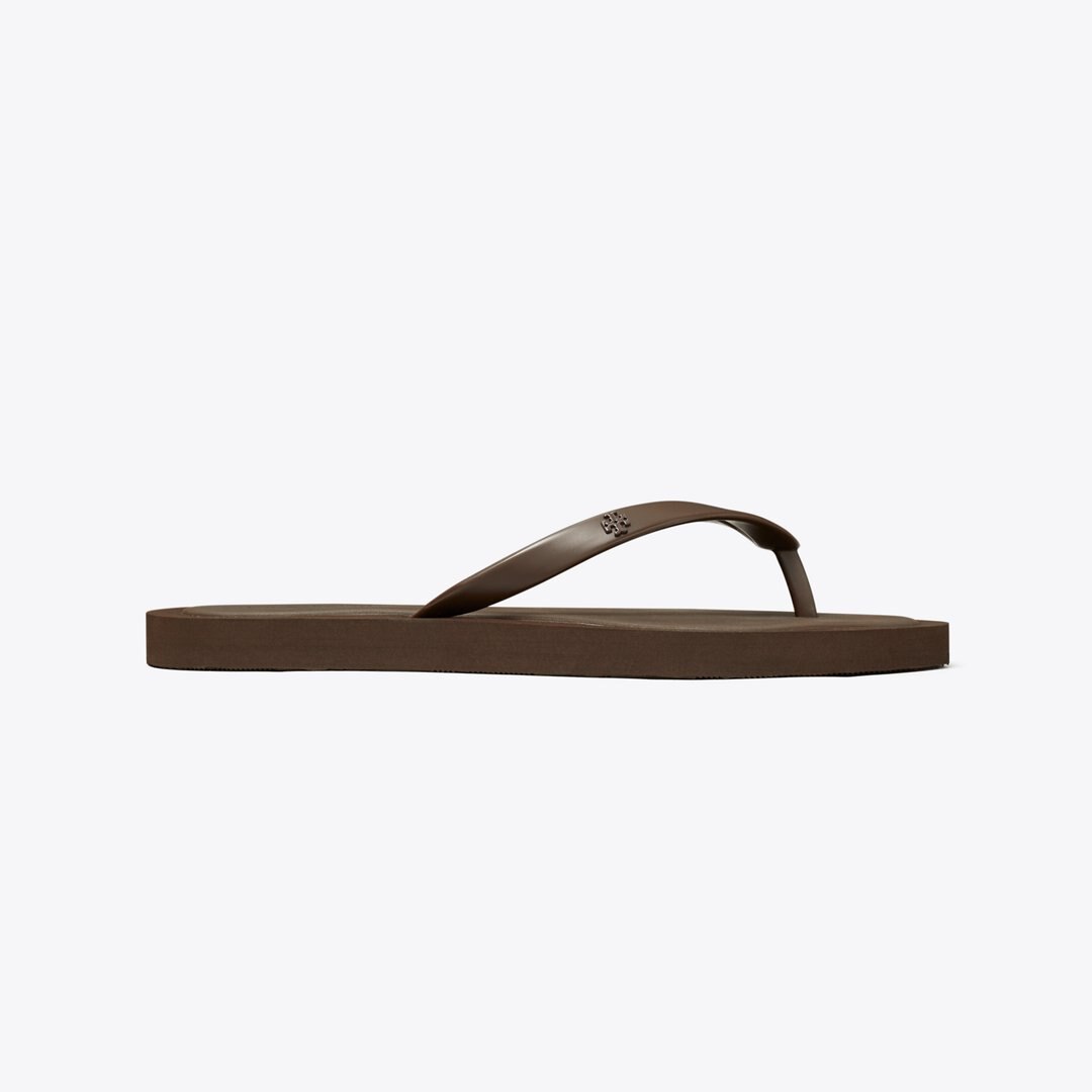 Tory Burch Kira Padded Flip-Flop DARK COCOA / DARK COCOA