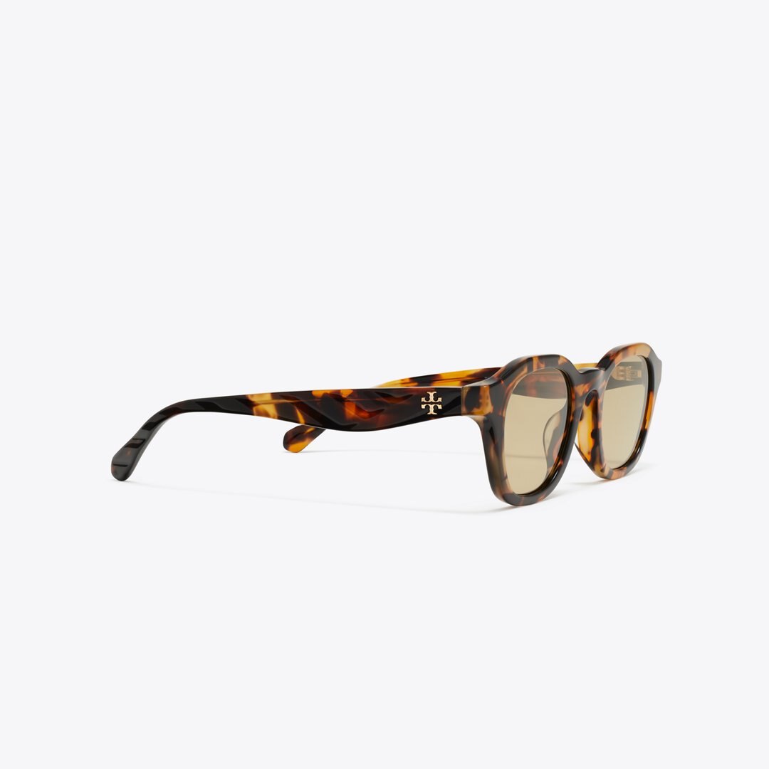 Tory Burch Kira Round Sunglasses TORTOISE/YELLOW