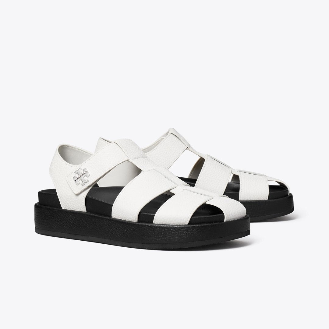Tory Burch Kira Sport Fisherman Sandal WHITE