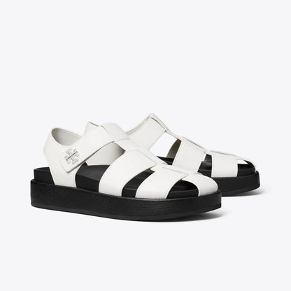 Tory Burch Kira Sport Fisherman Sandal WHITE