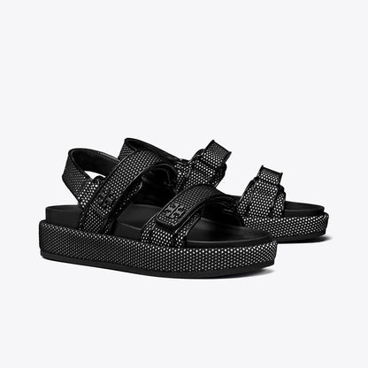 Tory Burch Kira Sport Sandal PERFECT BLACK / NEW IVORY