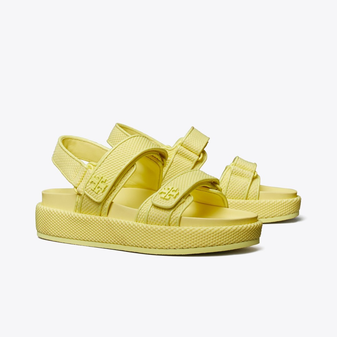 Tory Burch Kira Sport Sandal LEMON MIST / NEW IVORY