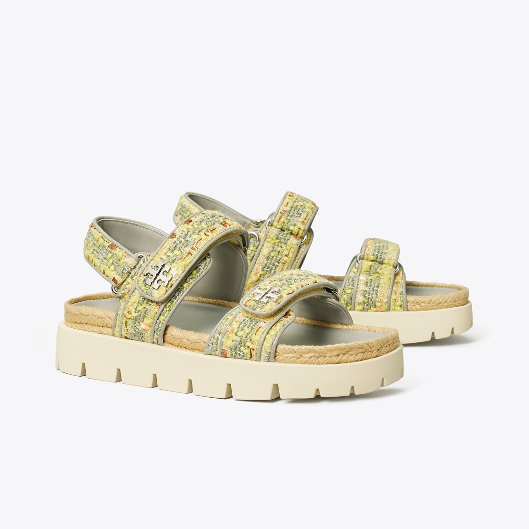 Tory Burch Kira Sport Sandal YELLOW MULTI / LOUTRE GRAY