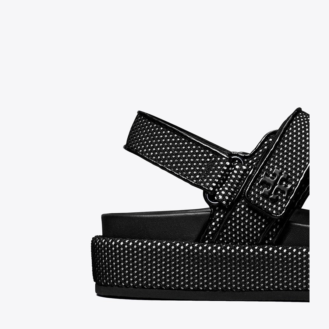 Tory Burch Kira Sport Sandal PERFECT BLACK / NEW IVORY