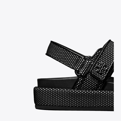 Tory Burch Kira Sport Sandal PERFECT BLACK / NEW IVORY