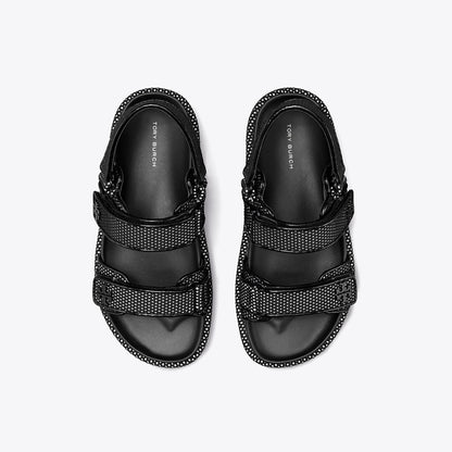 Tory Burch Kira Sport Sandal PERFECT BLACK / NEW IVORY