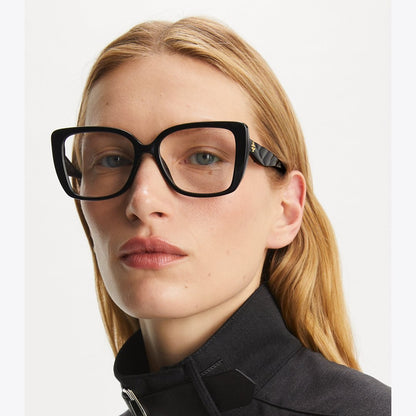 Tory Burch Kira Square Eyeglasses BLACK
