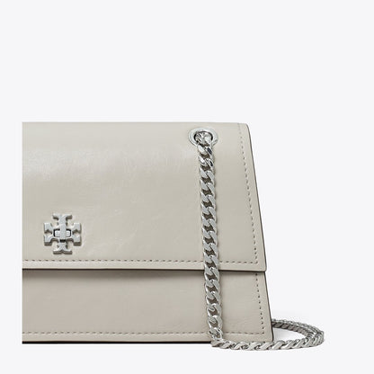 Tory Burch Kira Turnlock Shoulder Bag Dove Gray