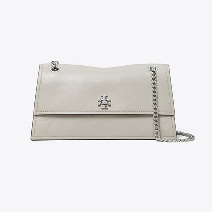 Tory Burch Kira Turnlock Shoulder Bag Dove Gray