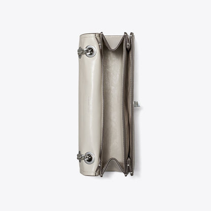 Tory Burch Kira Turnlock Shoulder Bag Dove Gray