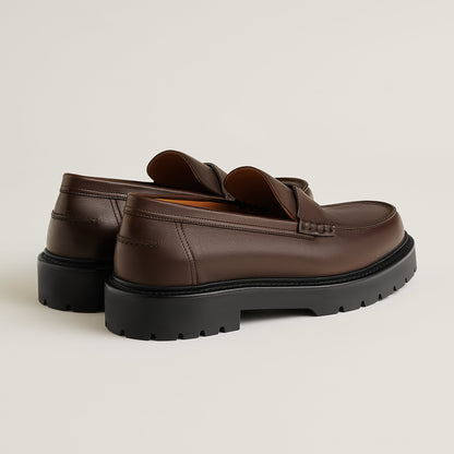  Hermes Klement Loafer Marron Pcan