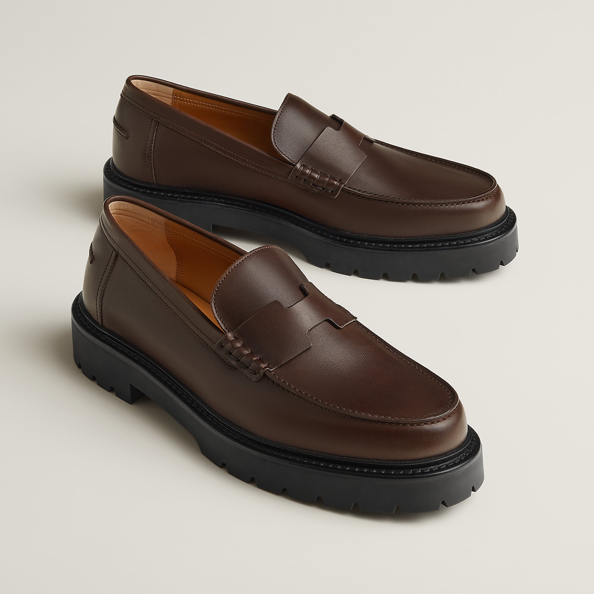  Hermes Klement Loafer Marron Pcan