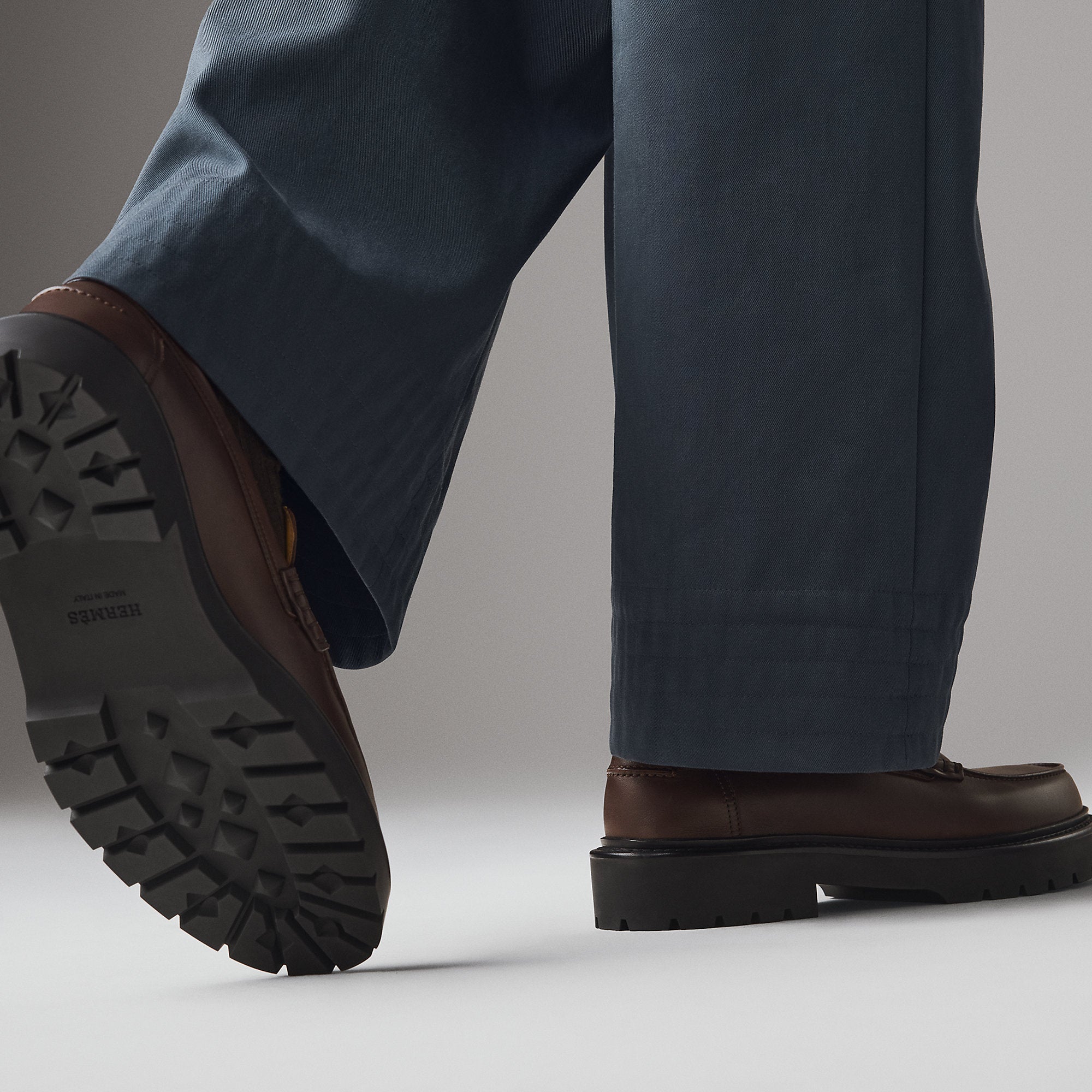  Hermes Klement Loafer Marron Pcan
