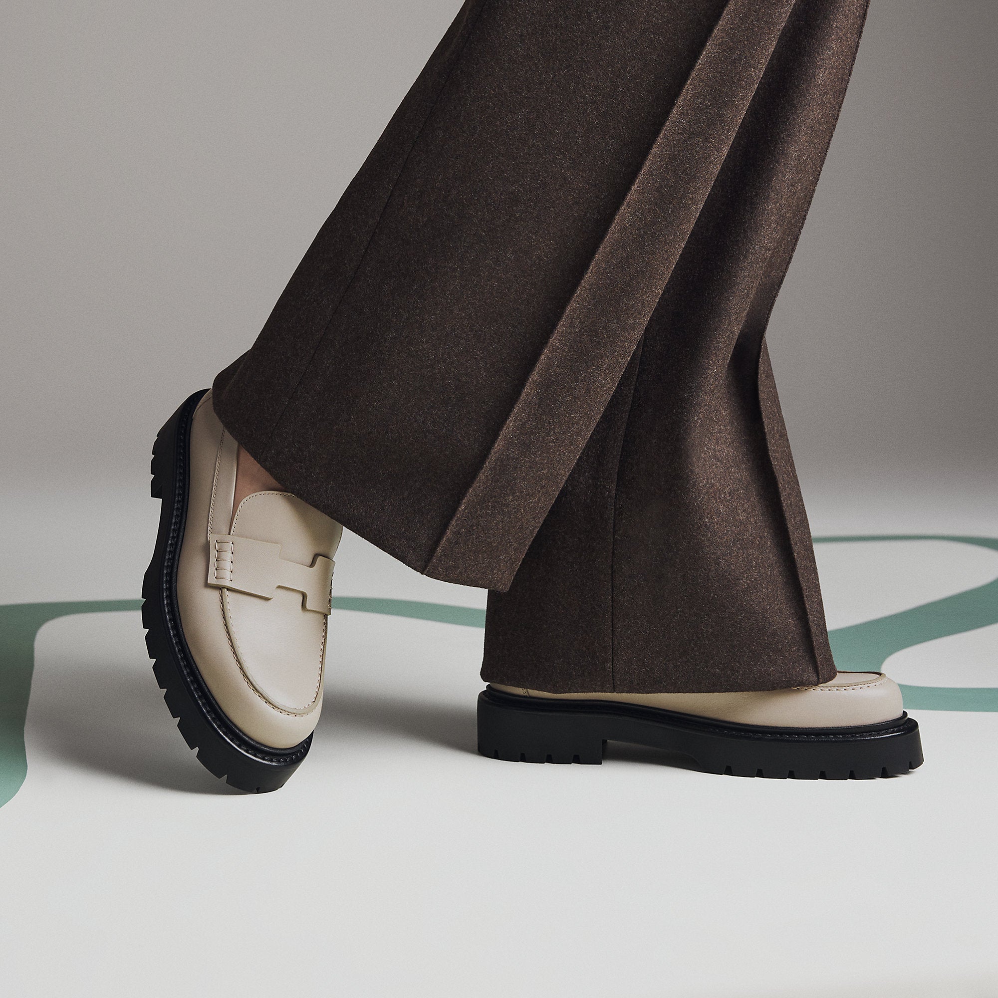  Hermes Klement Loafer Beige Galet