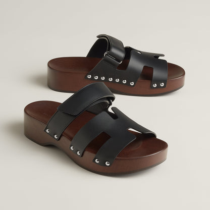  Hermes Kos Clog Noir