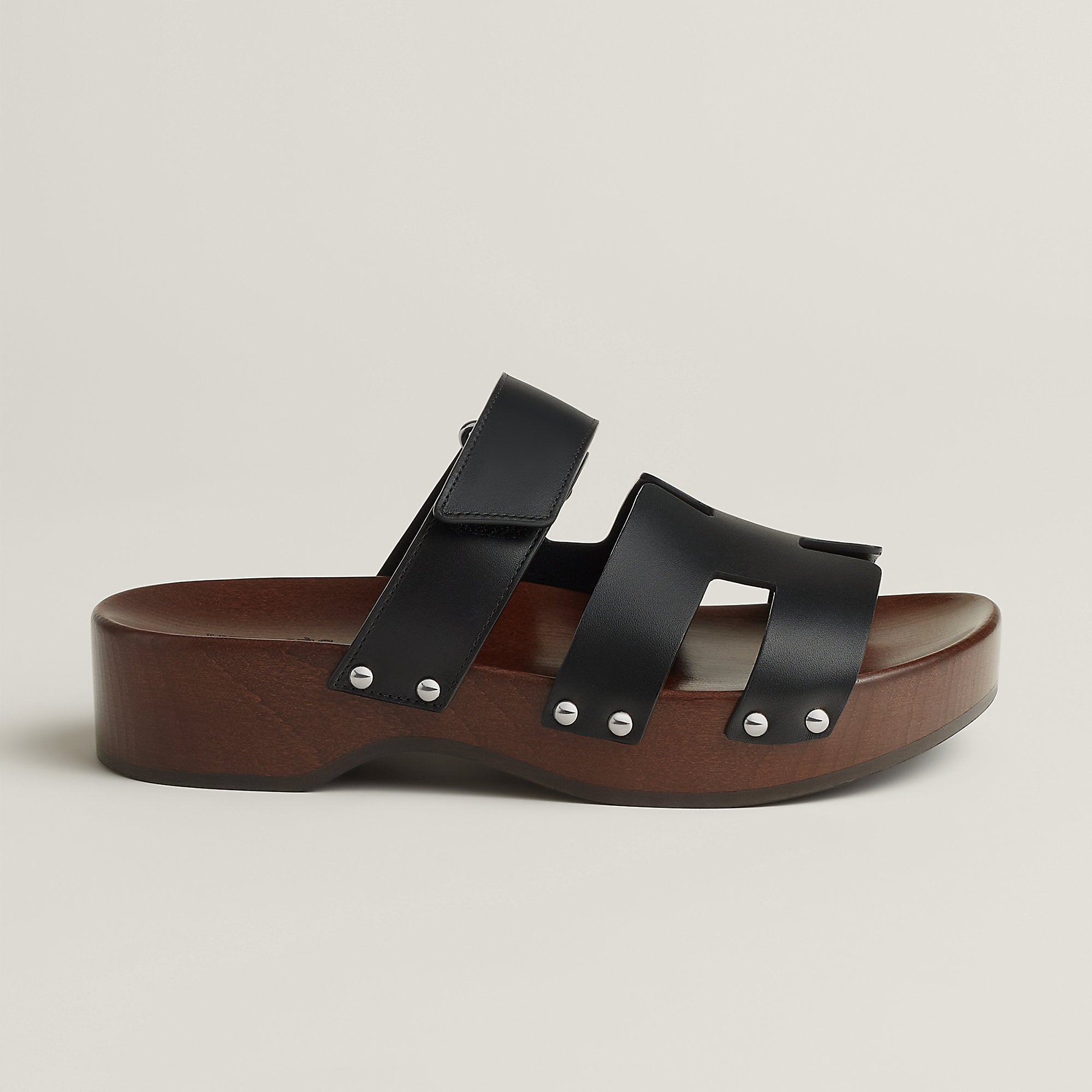  Hermes Kos Clog Noir