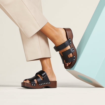  Hermes Kos Clog Noir