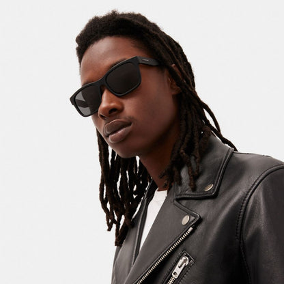 Coach Square Frame Sunglasses Matte Black