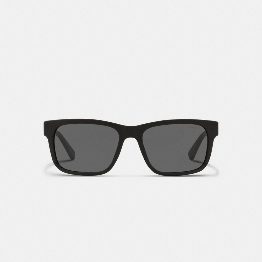 Coach Square Frame Sunglasses Matte Black