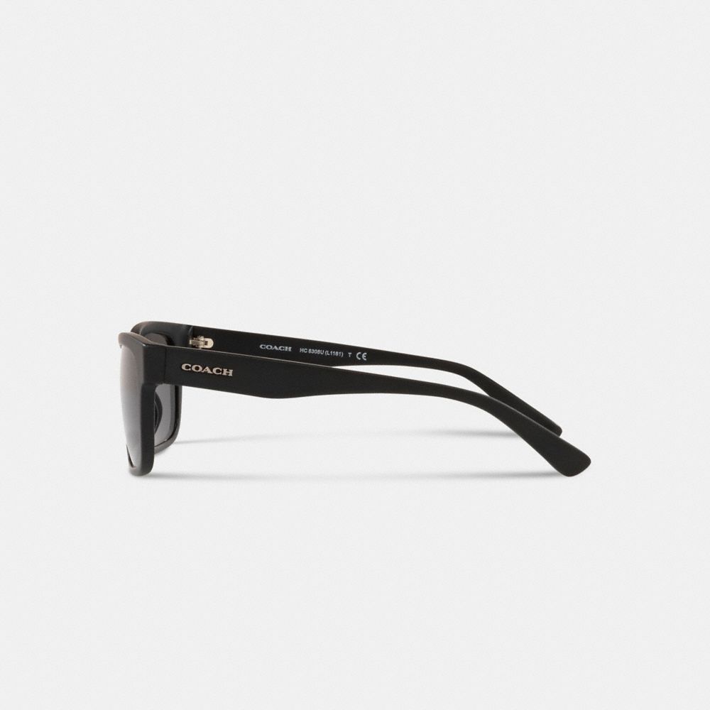 Coach Square Frame Sunglasses Matte Black