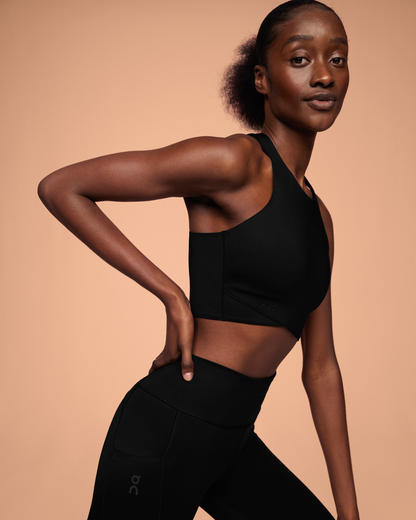 On Race Crop Black | Eclipse (Women'S)