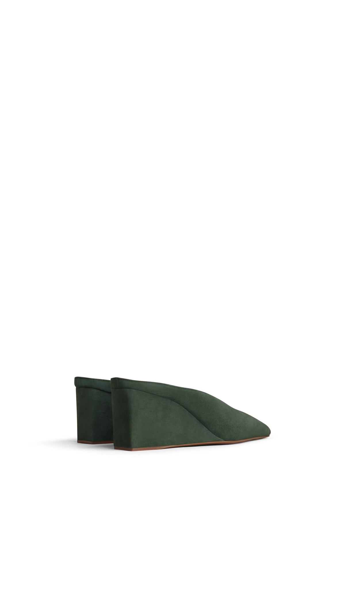 Alaïa Cube Wedge Mules In Suede